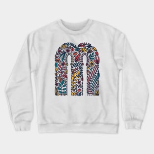 Tropical Letter M Crewneck Sweatshirt